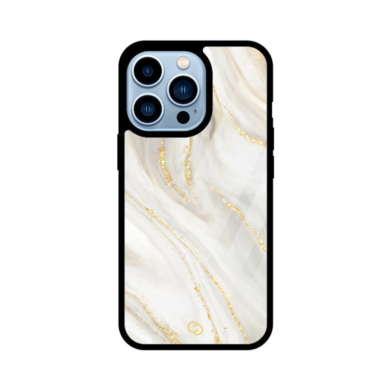 Premium White Marble Glass Case