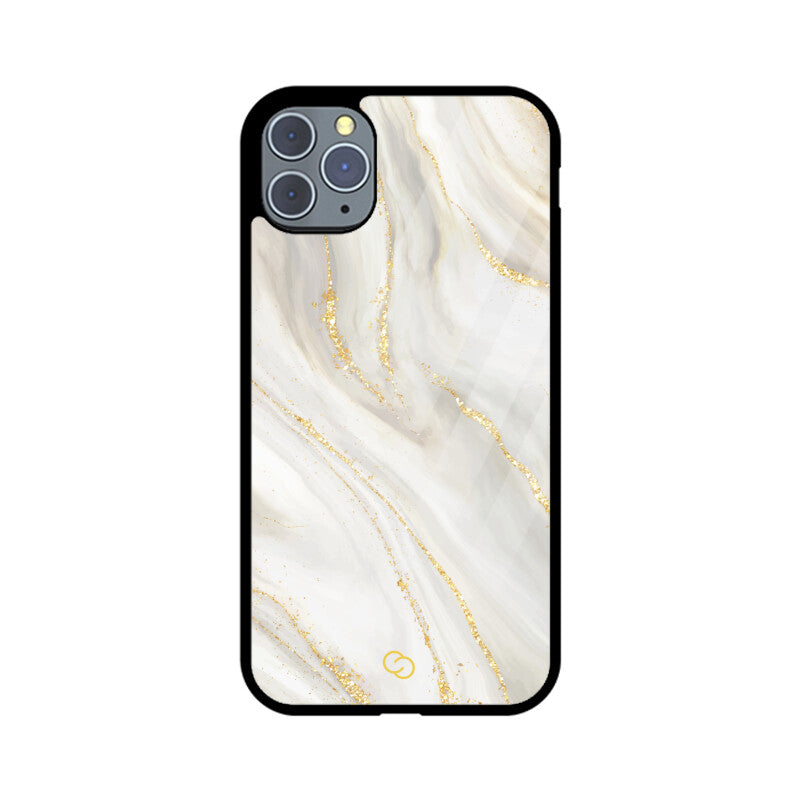 Premium White Marble Glass Case