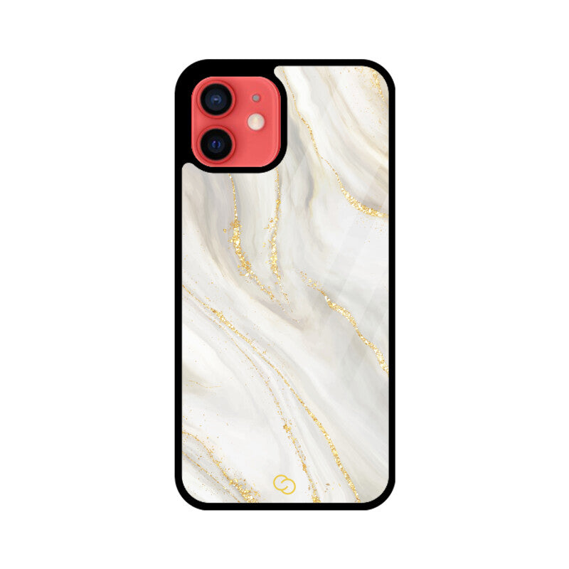 Premium White Marble Glass Case