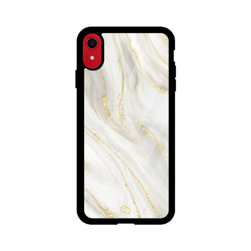 Premium White Marble Glass Case