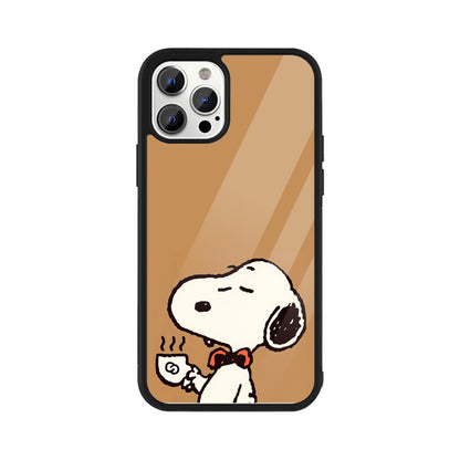 Snoopy Chic Glass Case