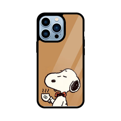 Snoopy Chic Glass Case