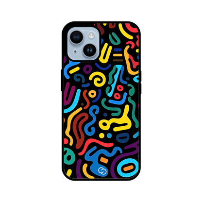 Psychedelic Scribbles Glass Case