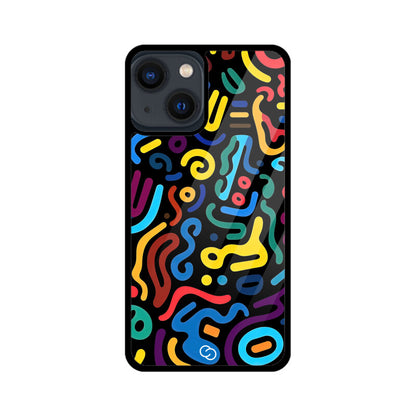 Psychedelic Scribbles Glass Case