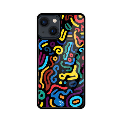 Psychedelic Scribbles Glass Case