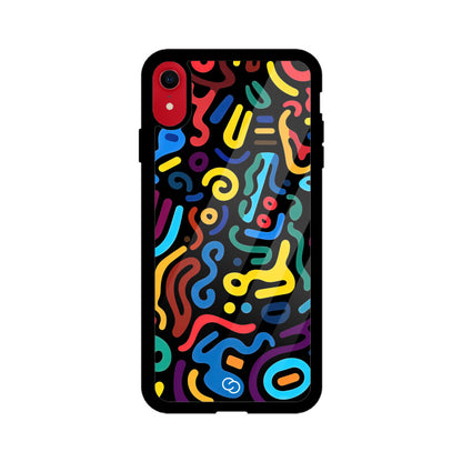 Psychedelic Scribbles Glass Case