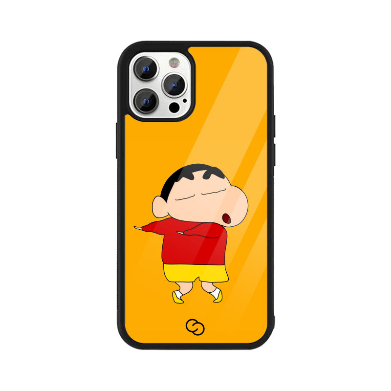 Shinchan Mischief Glass Case