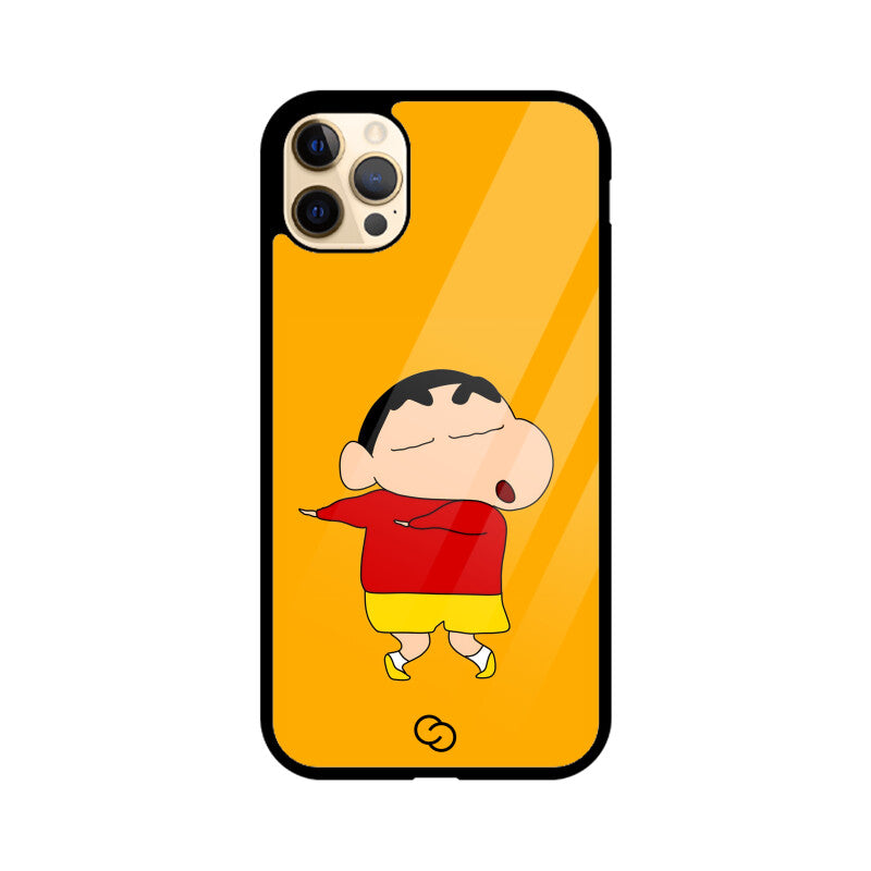 Shinchan Mischief Glass Case