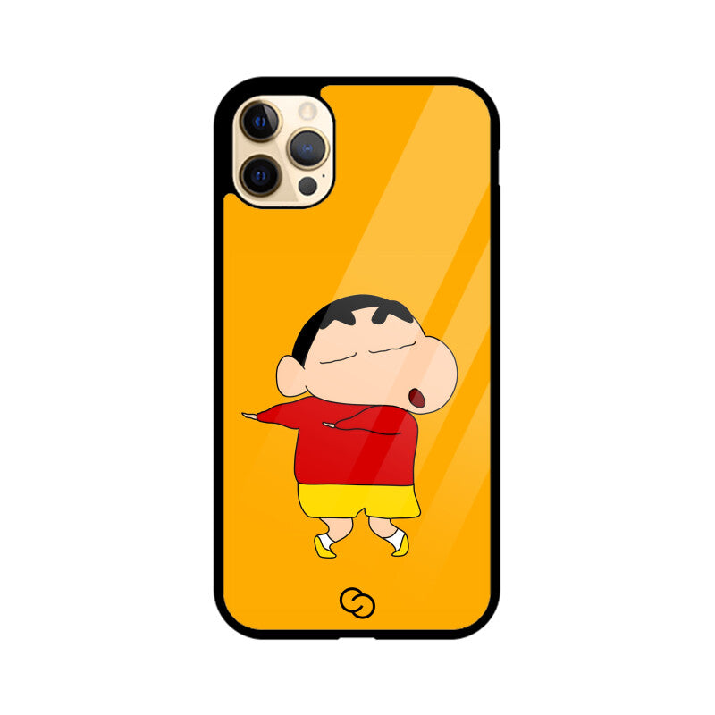 Shinchan Mischief Glass Case