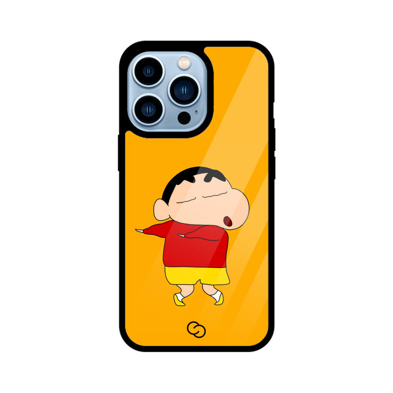 Shinchan Mischief Glass Case