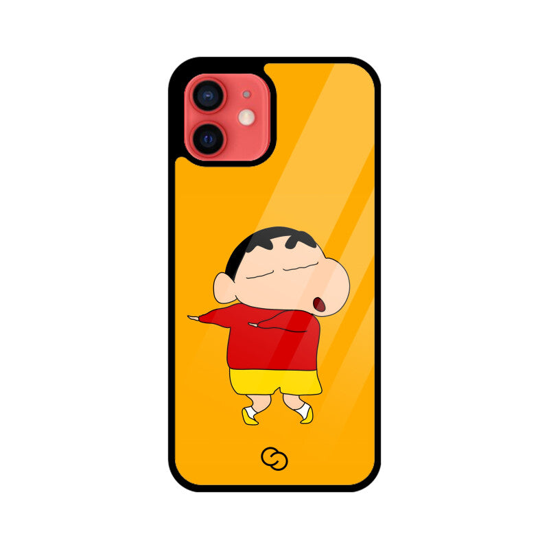 Shinchan Mischief Glass Case