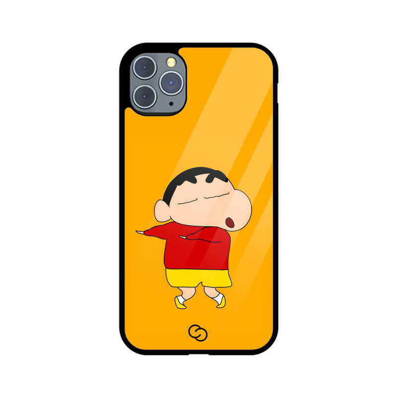 Shinchan Mischief Glass Case