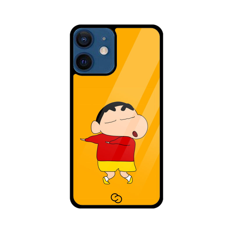 Shinchan Mischief Glass Case