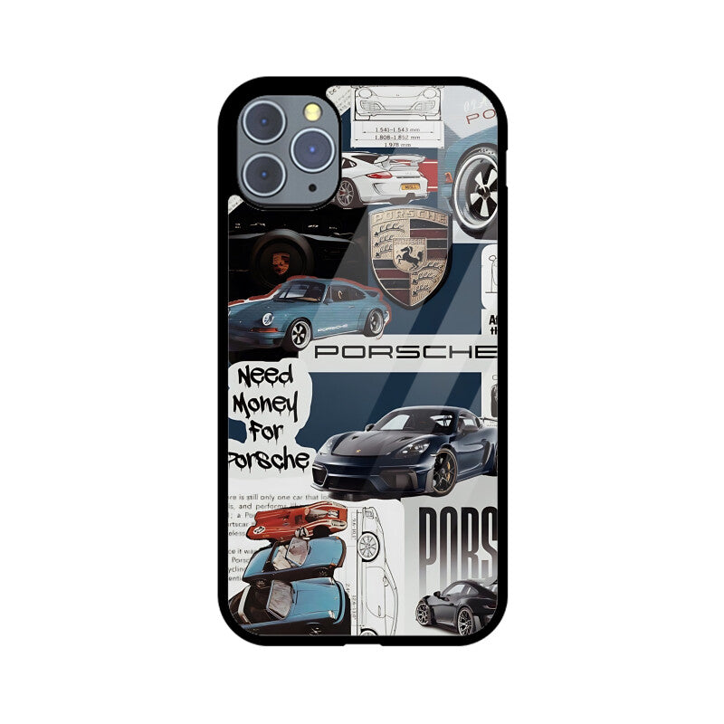 The Porsche Blueprint Glass Case