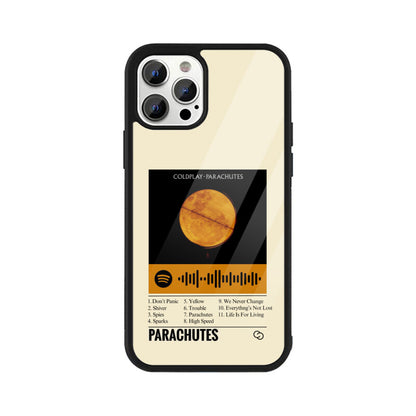 Coldplay Parachutes Glass Case