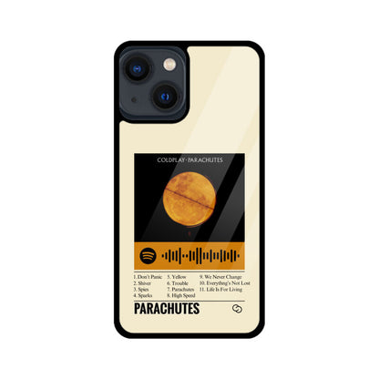 Coldplay Parachutes Glass Case