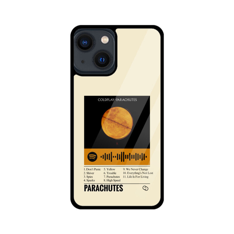 Coldplay Parachutes Glass Case