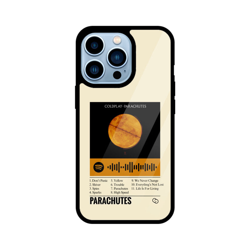 Coldplay Parachutes Glass Case