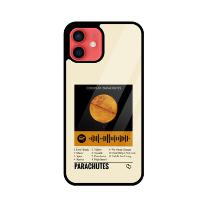 Coldplay Parachutes Glass Case