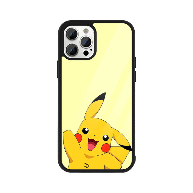 Joyful Pikachu Glass Case
