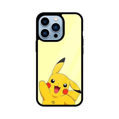 Joyful Pikachu Glass Case