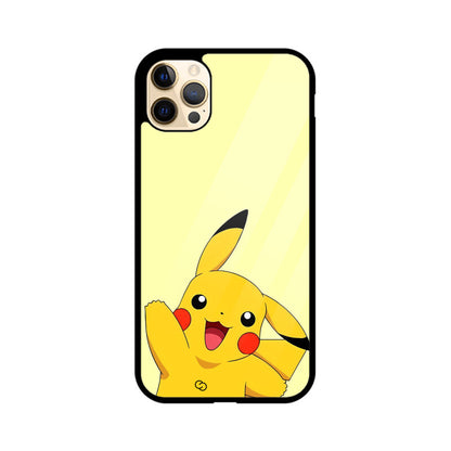 Joyful Pikachu Glass Case