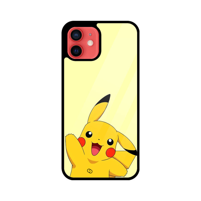 Joyful Pikachu Glass Case