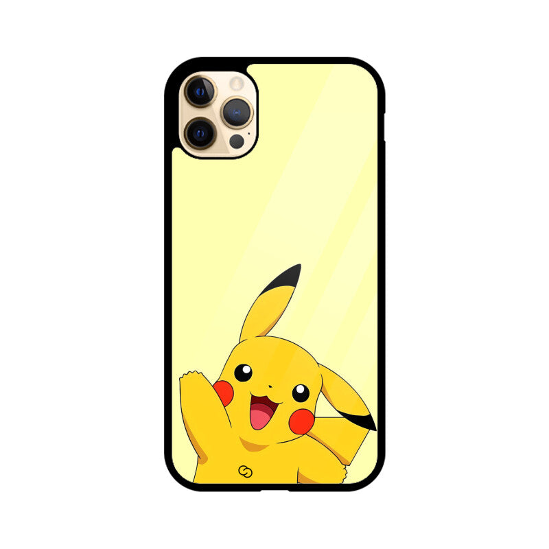Joyful Pikachu Glass Case