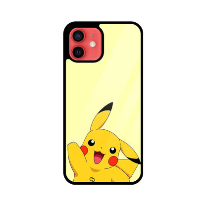 Joyful Pikachu Glass Case