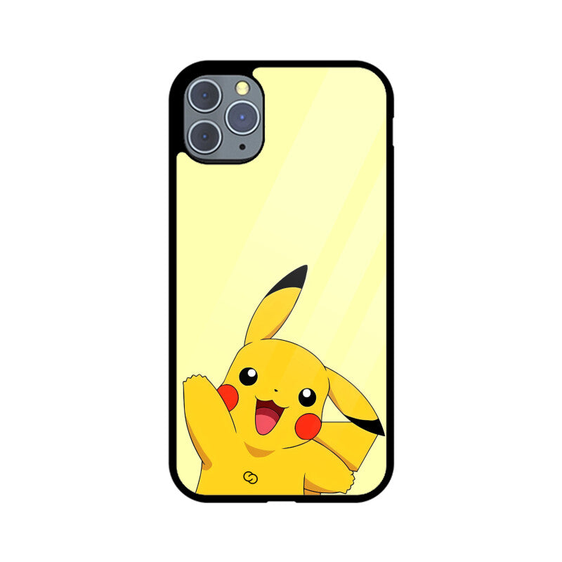 Joyful Pikachu Glass Case