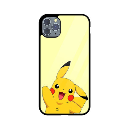 Joyful Pikachu Glass Case