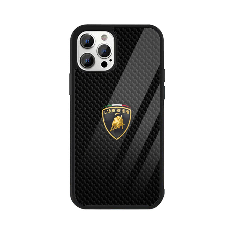 Lamborghini Carbon Fiber Glass Case