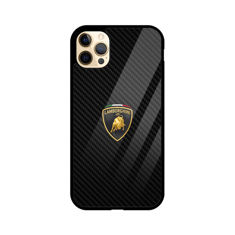 Lamborghini Carbon Fiber Glass Case