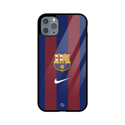 FC Barcelona Stripes Glass Case