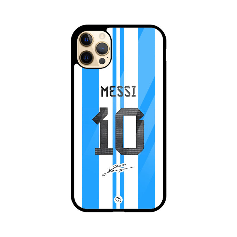Messi 10 Jersey Glass Case
