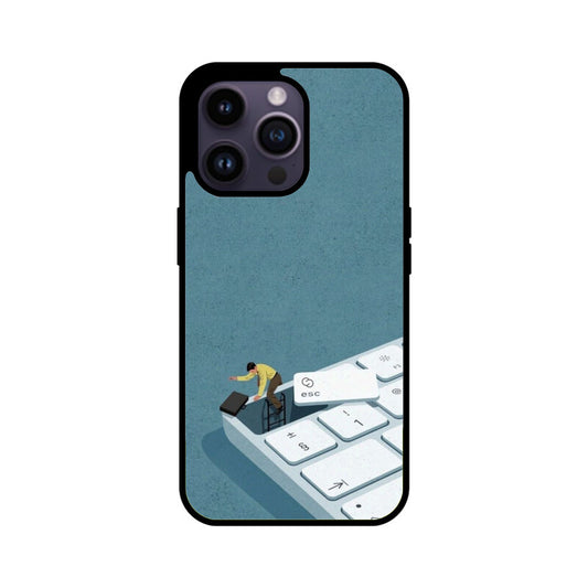 "Escape" Keyboard Art Glass Case