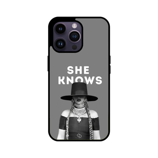 "She Knows" Beyoncé Glass Case