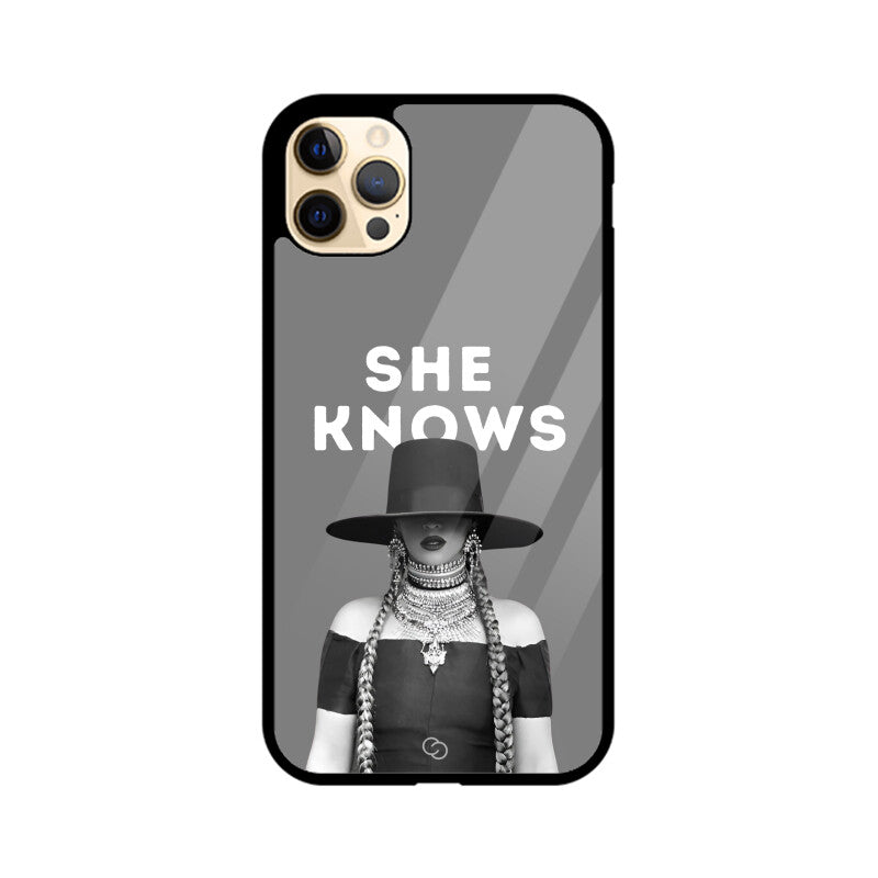 "She Knows" Beyoncé Glass Case