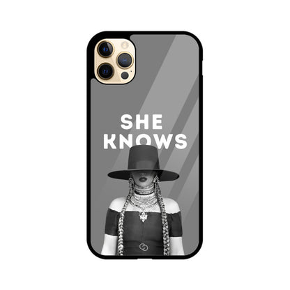 "She Knows" Beyoncé Glass Case