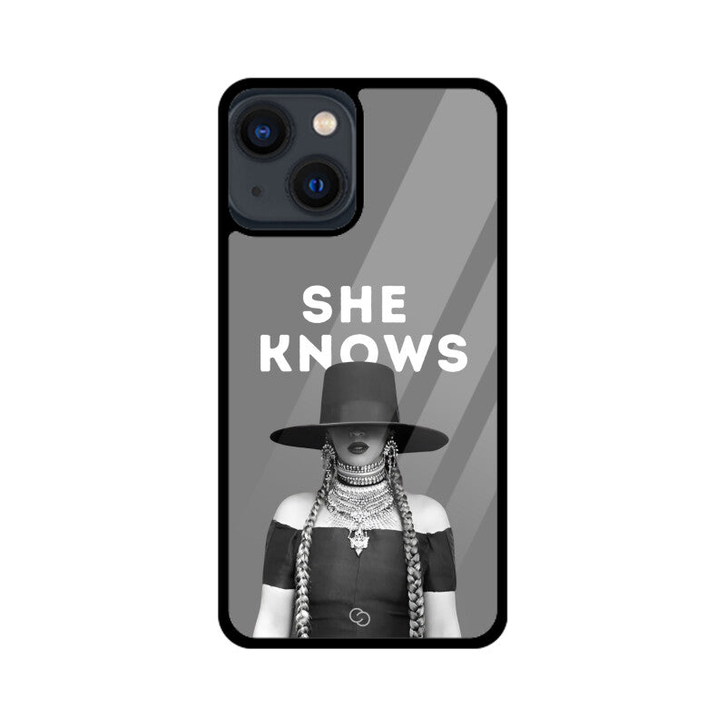 "She Knows" Beyoncé Glass Case