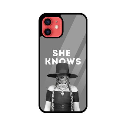 "She Knows" Beyoncé Glass Case