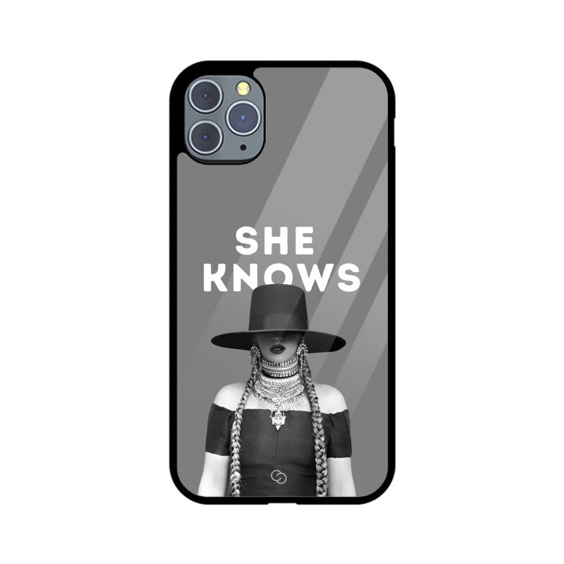 "She Knows" Beyoncé Glass Case