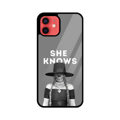 "She Knows" Beyoncé Glass Case