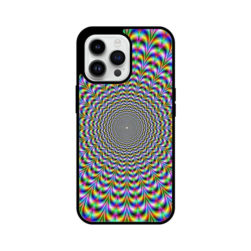 Trippy Hypnotic Glass Case