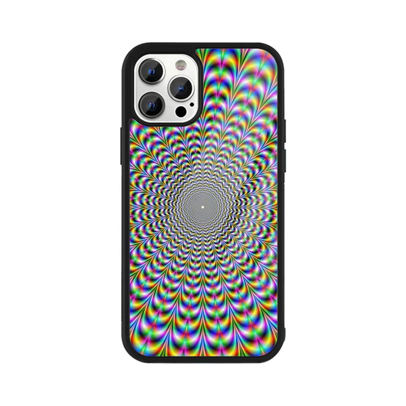 Trippy Hypnotic Glass Case