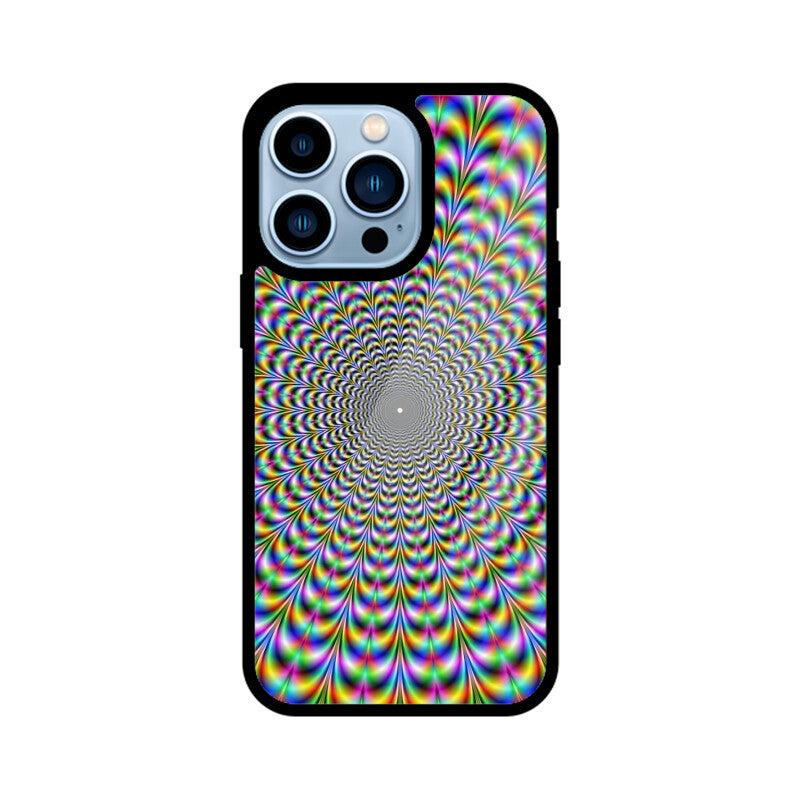 Trippy Hypnotic Glass Case