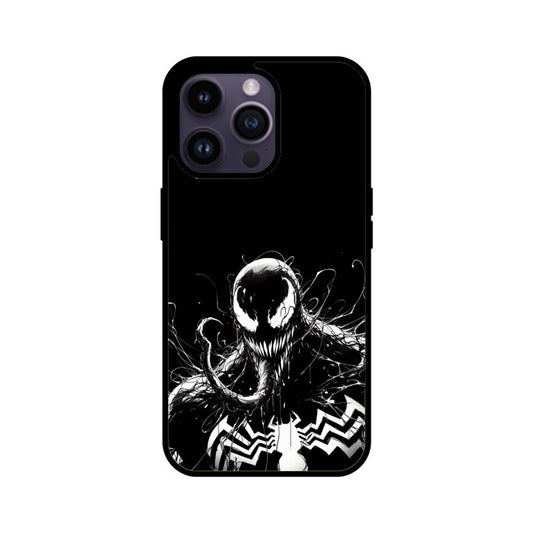 Venom Web of Darkness Glass Phone Case