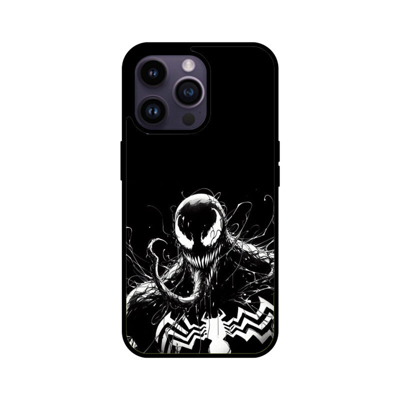 Venom Web of Darkness Glass Phone Case