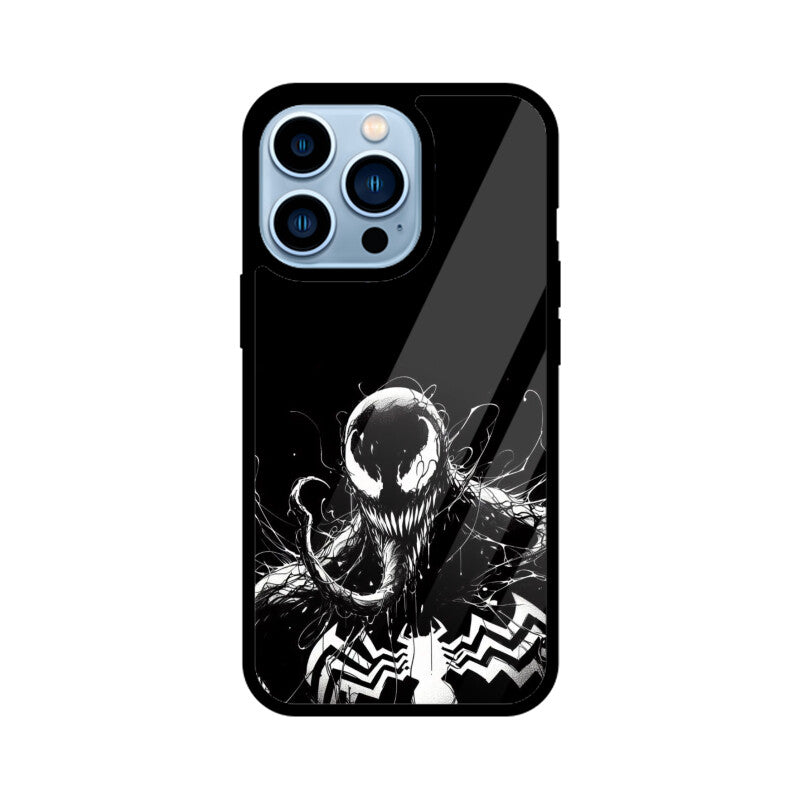 Venom Web of Darkness Glass Phone Case