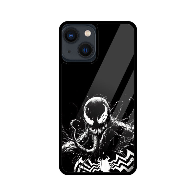 Venom Web of Darkness Glass Phone Case